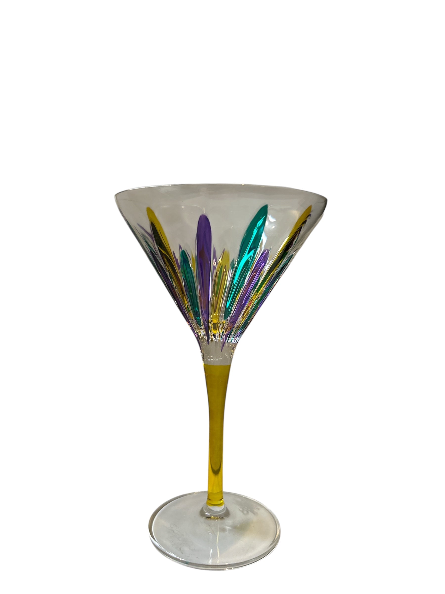 Incanto Mardi Gras Martini Glass