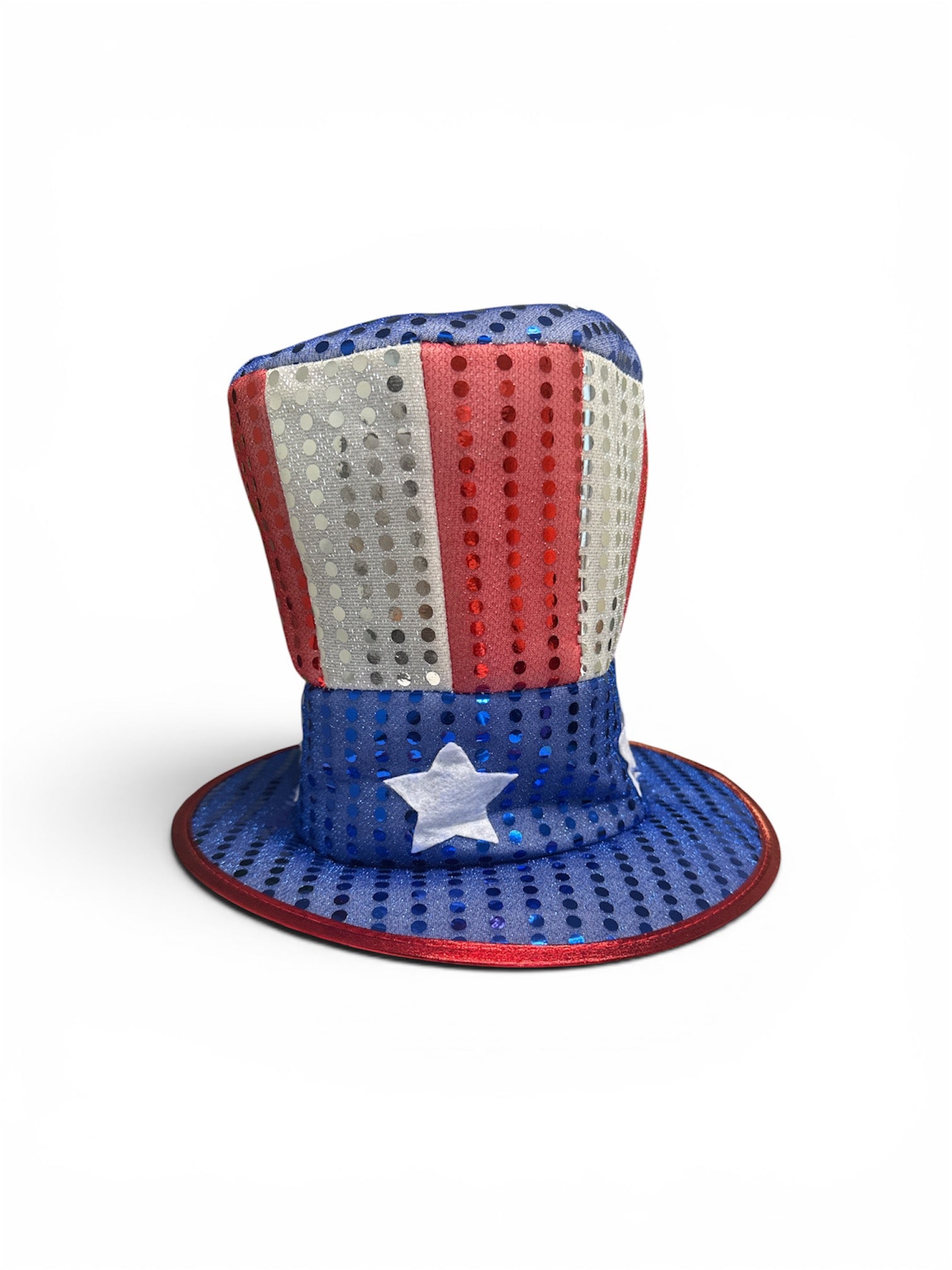 Stars & Stripes Sequin Top Hat
