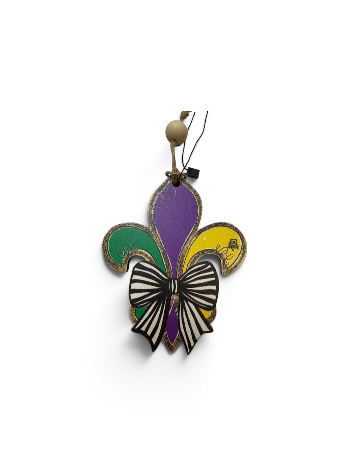 Mardi Gras Fleur de Lis Ornament