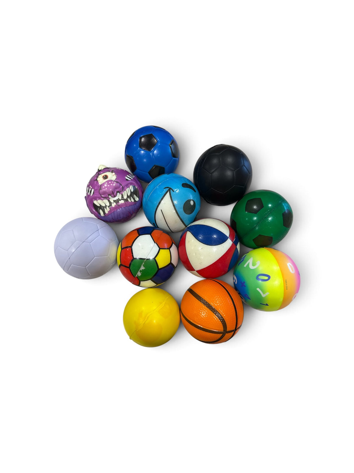 4" ASST PU Round Balls 50pc