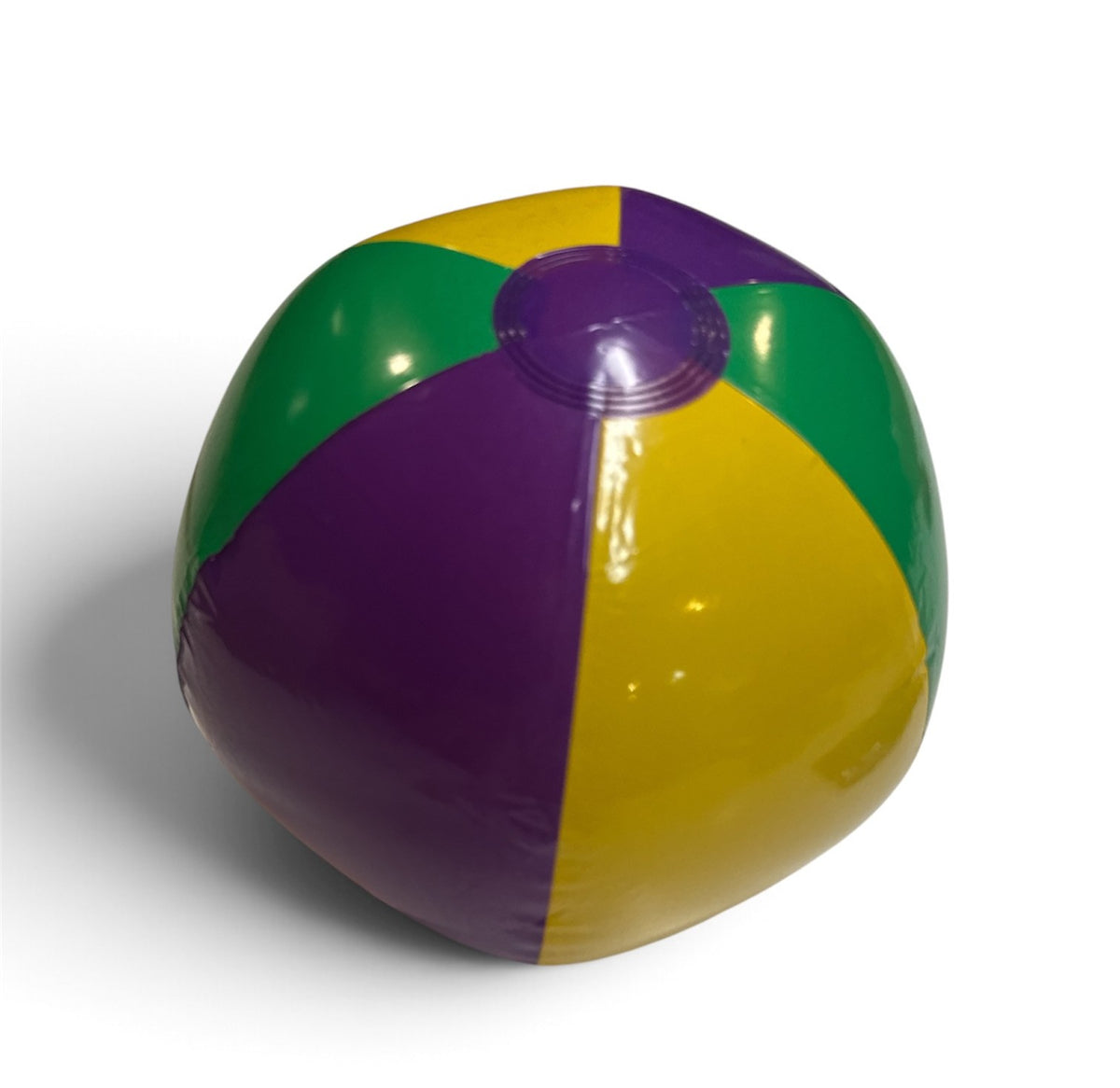 12" Purple, Green, & Gold Beach Ball dz