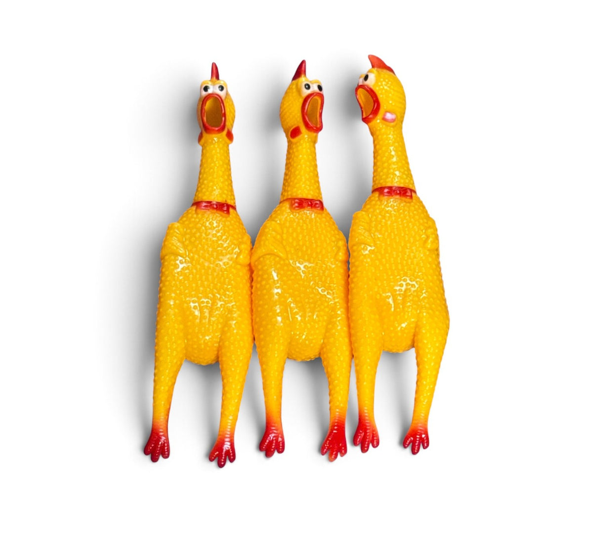 11" Rubber Yellow Chickens dz