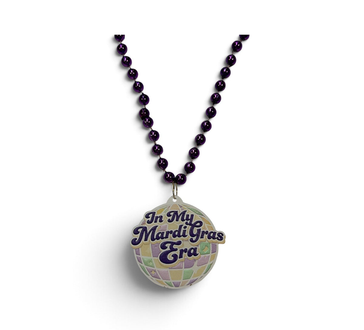 36" 10mm "In My Mardi Gras Era" Light Up Bead