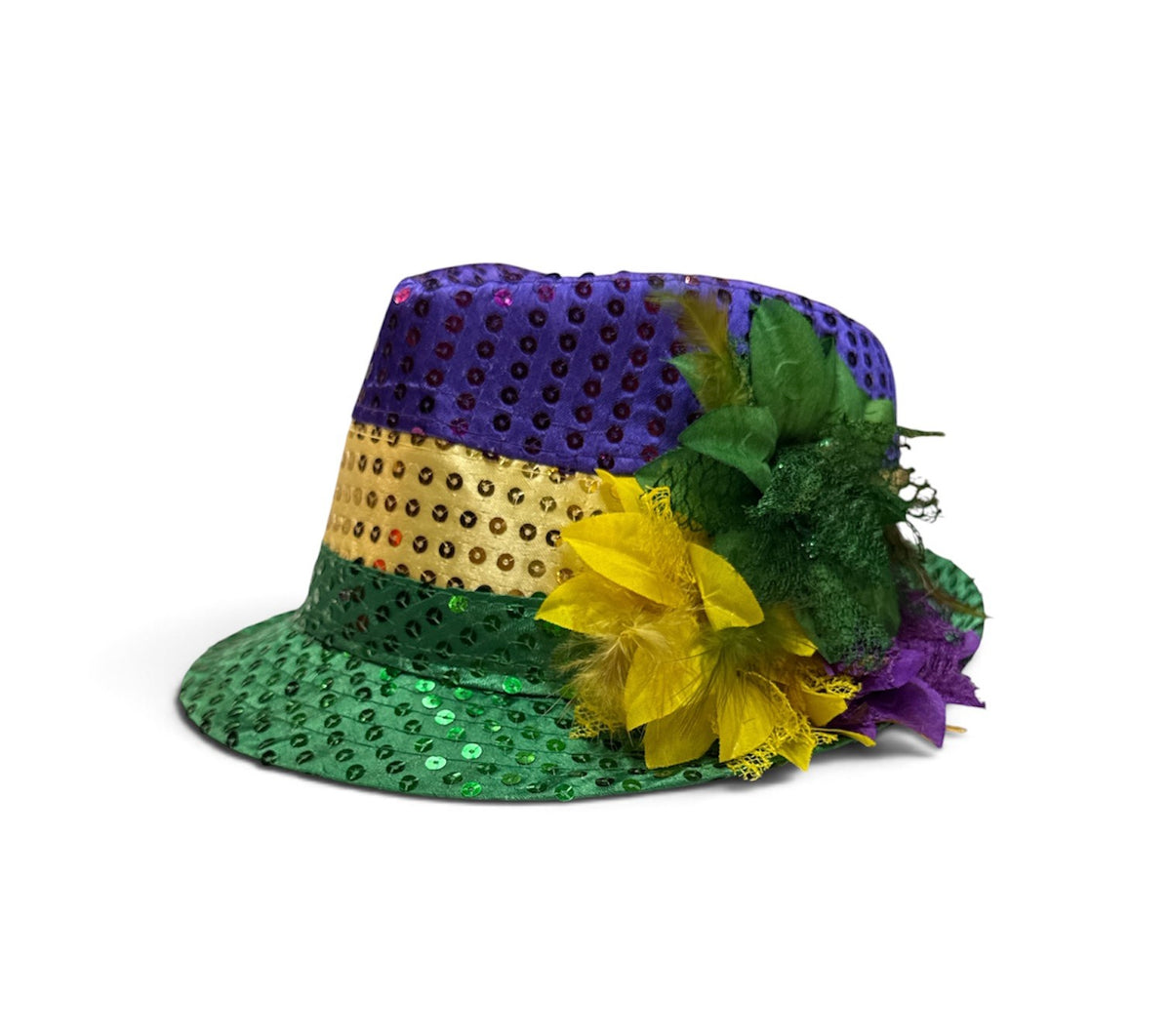 Mardi Gras Light Up Fedora