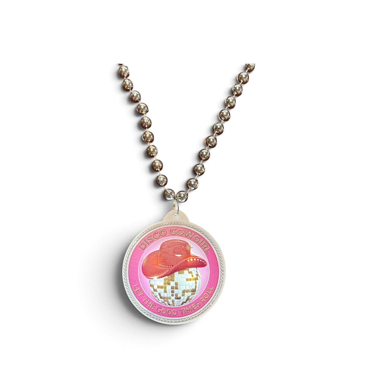36" 10mm Disco Cowgirl Light Up Bead