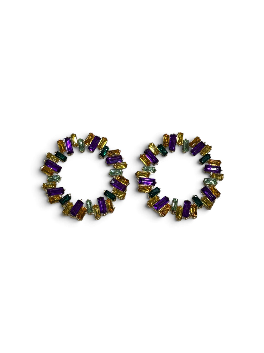 Mardi Gras Jeweled Earrings