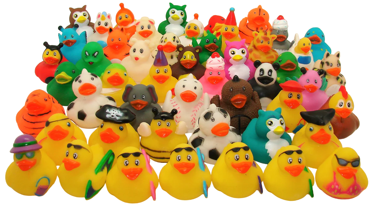 50 Count Assorted Rubber Ducks