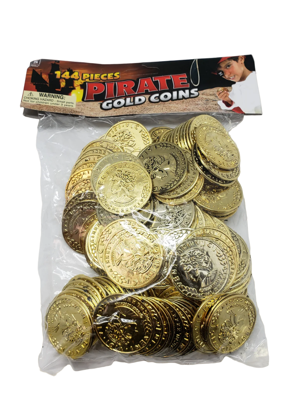 Gold Pirate Coins 144 pc