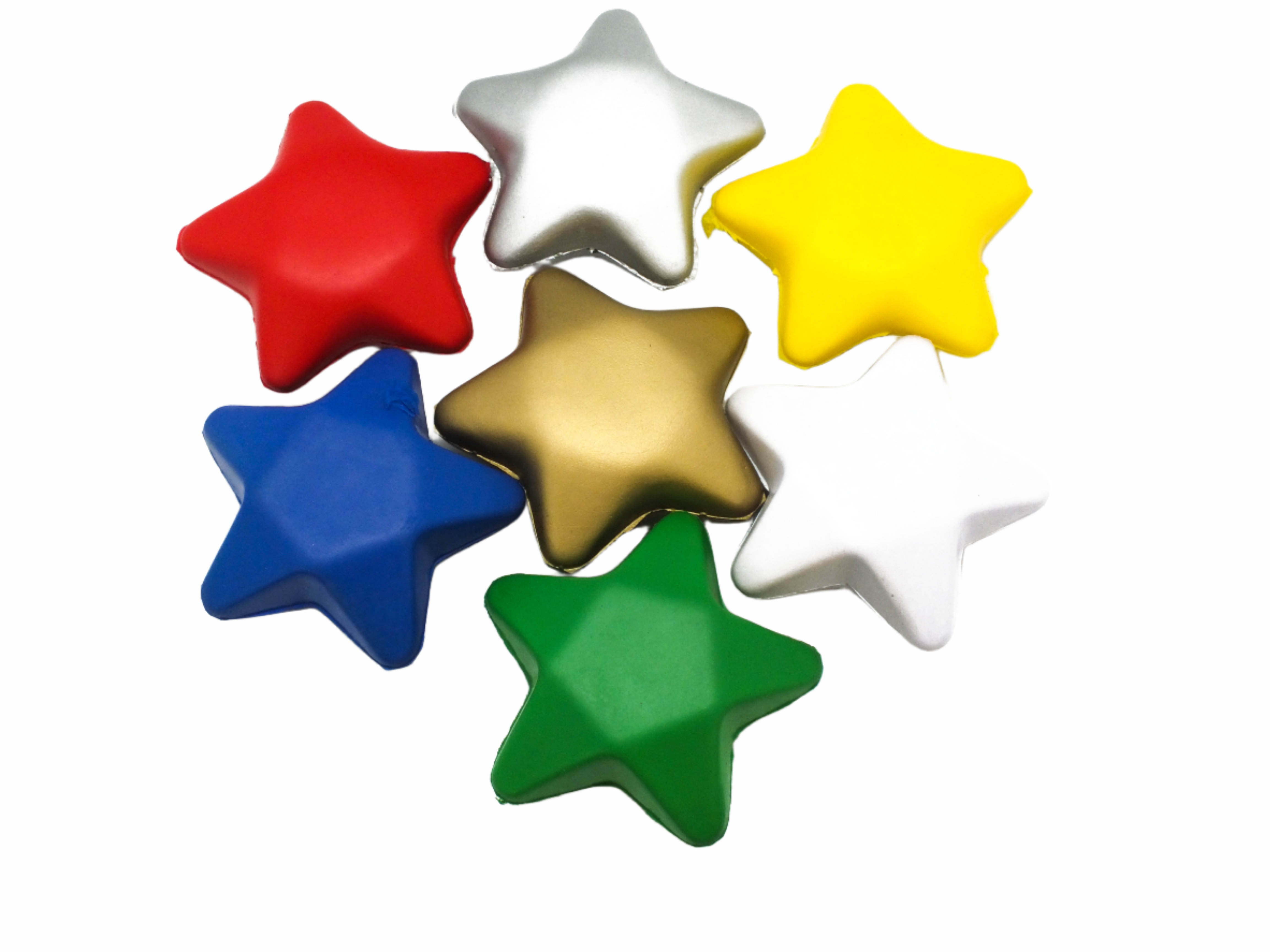 100 pc Assorted Color Rubber Stars