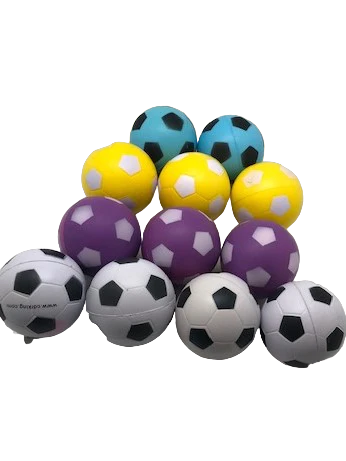 Assorted Rubber Soccer Balls 1 Dozen