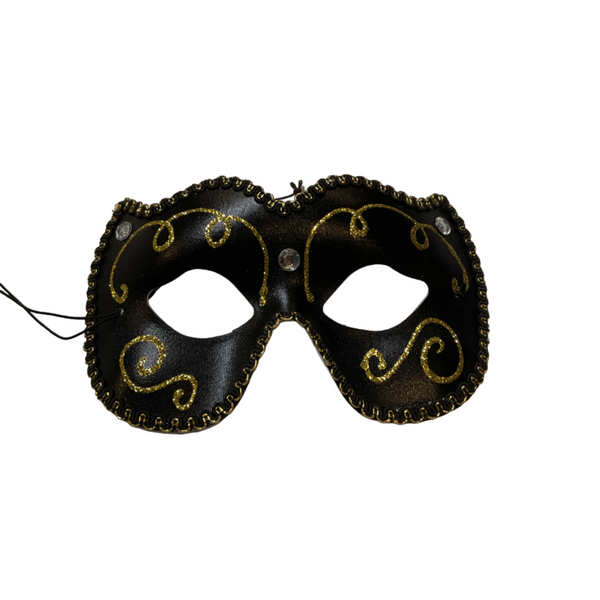Amazon.com: Forum Novelties Black Half Mask with Ties