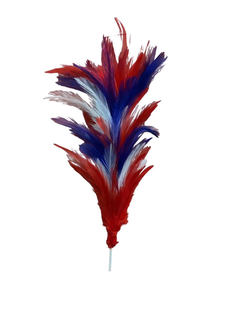 30cm Red, White & Blue Feather Pick 1 Piece