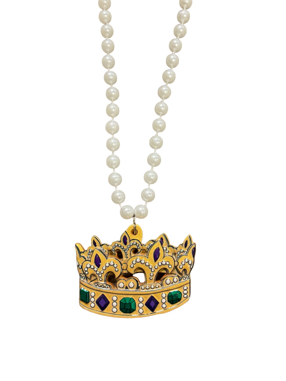 36" Pearl Crown Bead