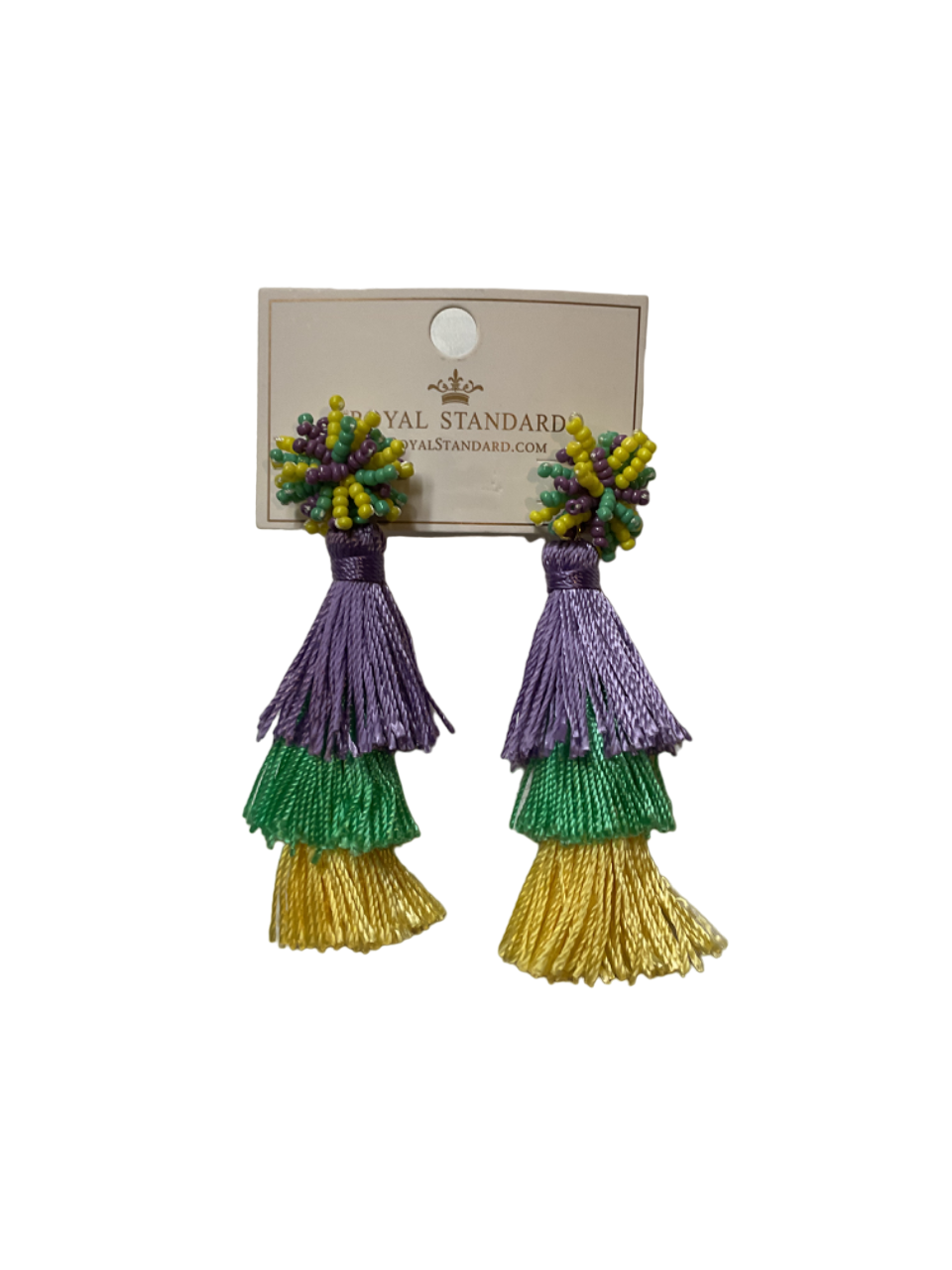 3.5" PGG Pom Pom Tassel Earrings