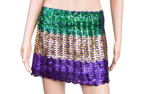 PGG Sequin Flared Skirt