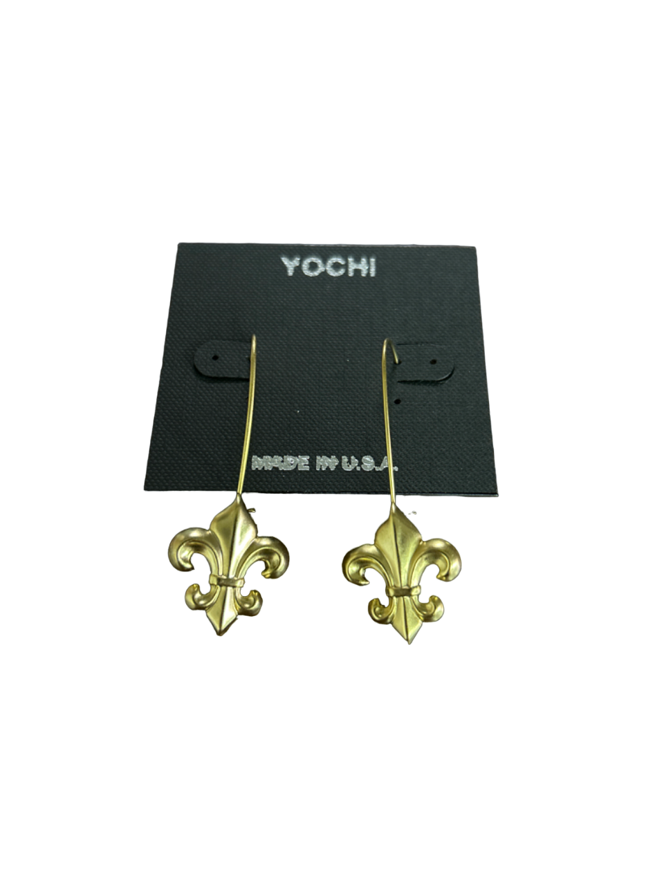 Gold FDL Wire Earrings