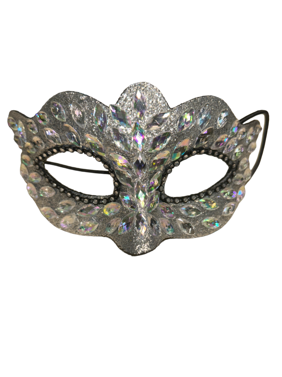Mardi Gras Parade Mask & Feathers Black – Timeless Treasures
