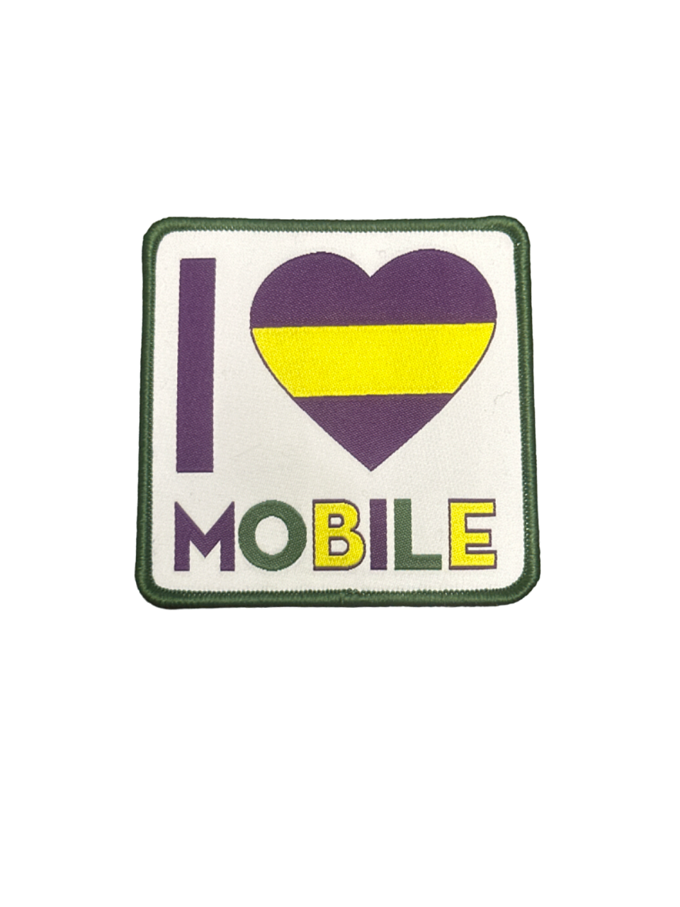 I Heart Mobile Iron on Patch