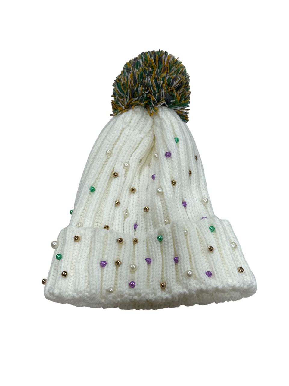 Mardi Gras Pearl Beanie