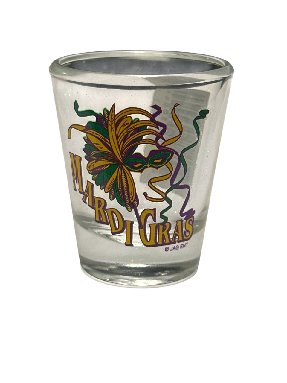 Mardi Gras Mask Shot Glass