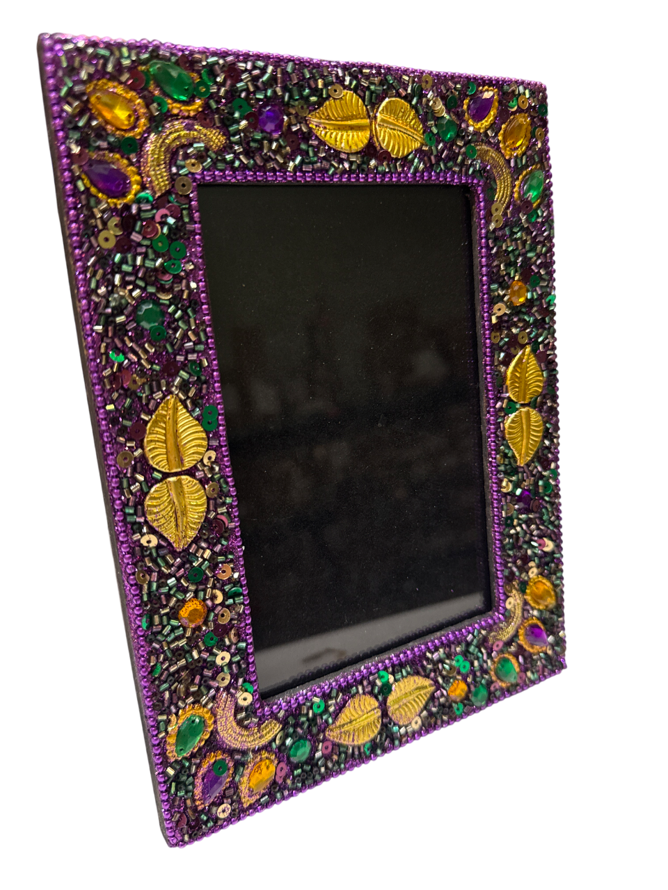 4" x 6" Purple Palm Leaves Frame