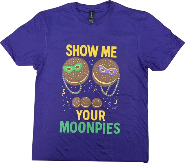 Purple Show Me Mardi Gras Tee