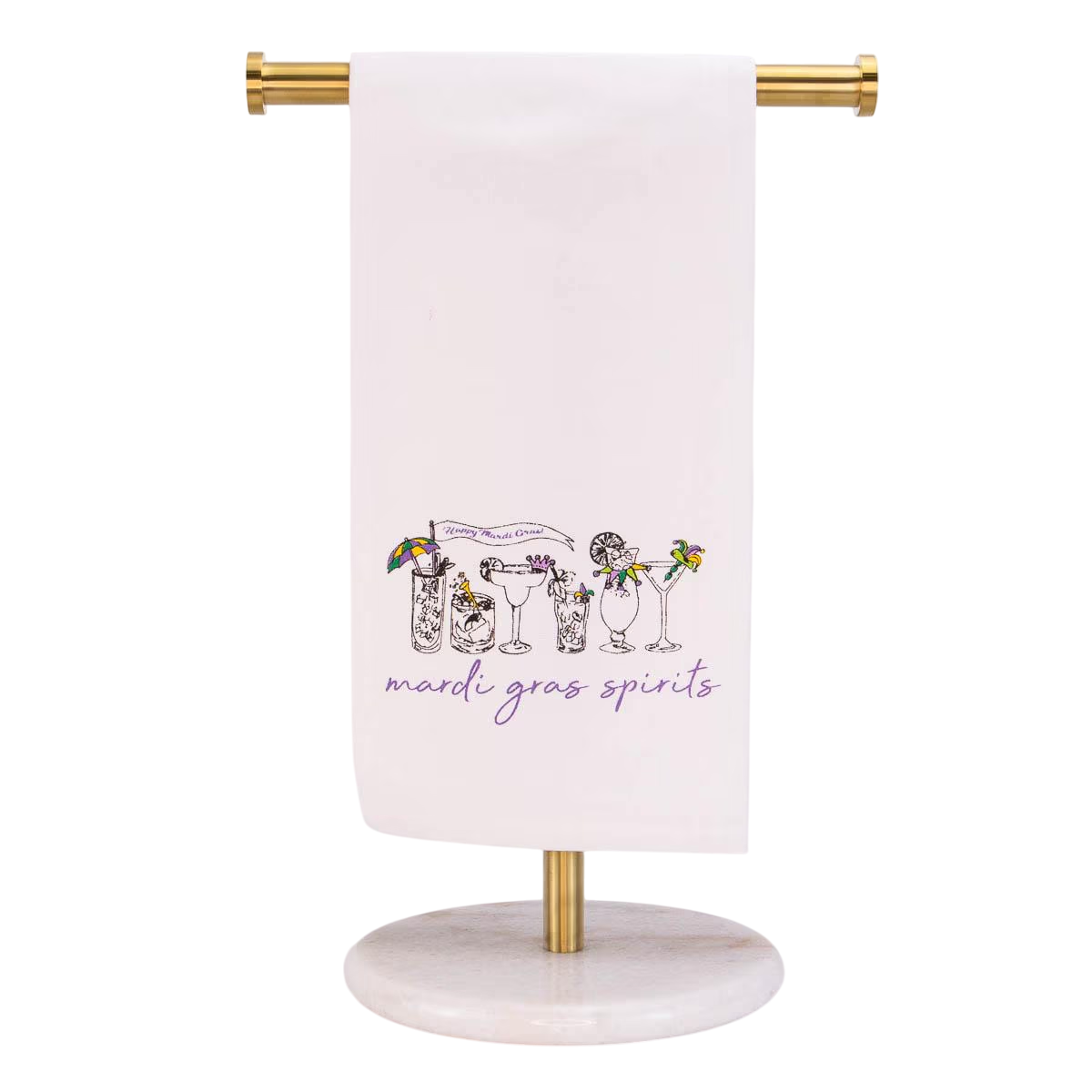 20" x 28" Mardi Gras Spirits Hand Towel