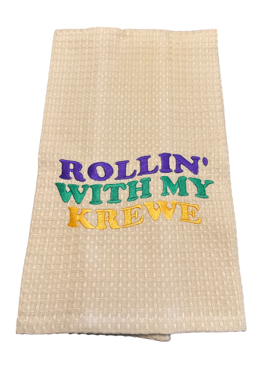 Rollin with my Krewe Hand Towel