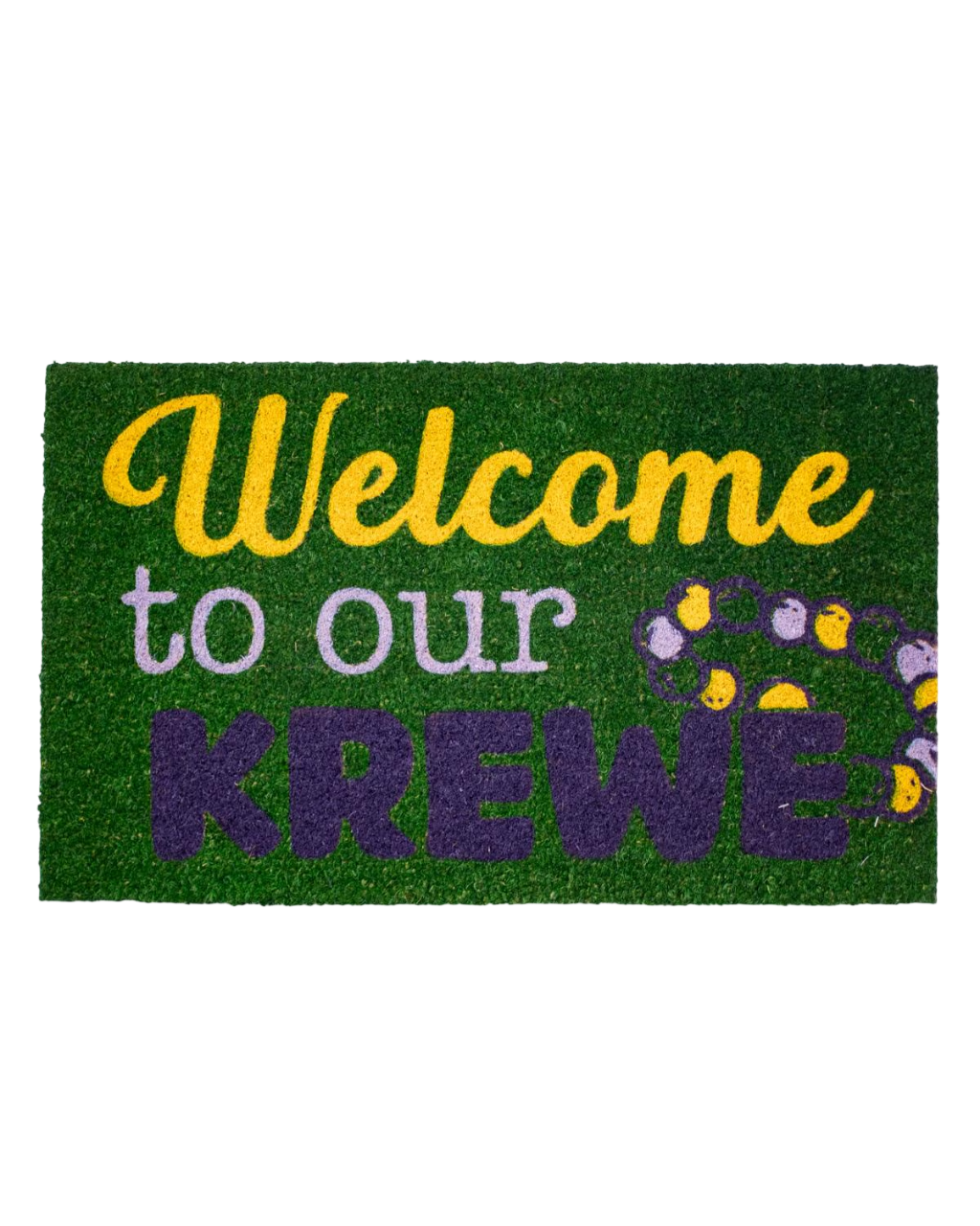 18" x 30" Welcome to our Krewe Doormat