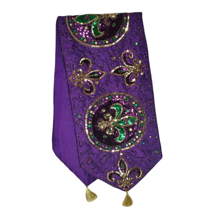 12" x 52" Purple Table Runner W/ FDL
