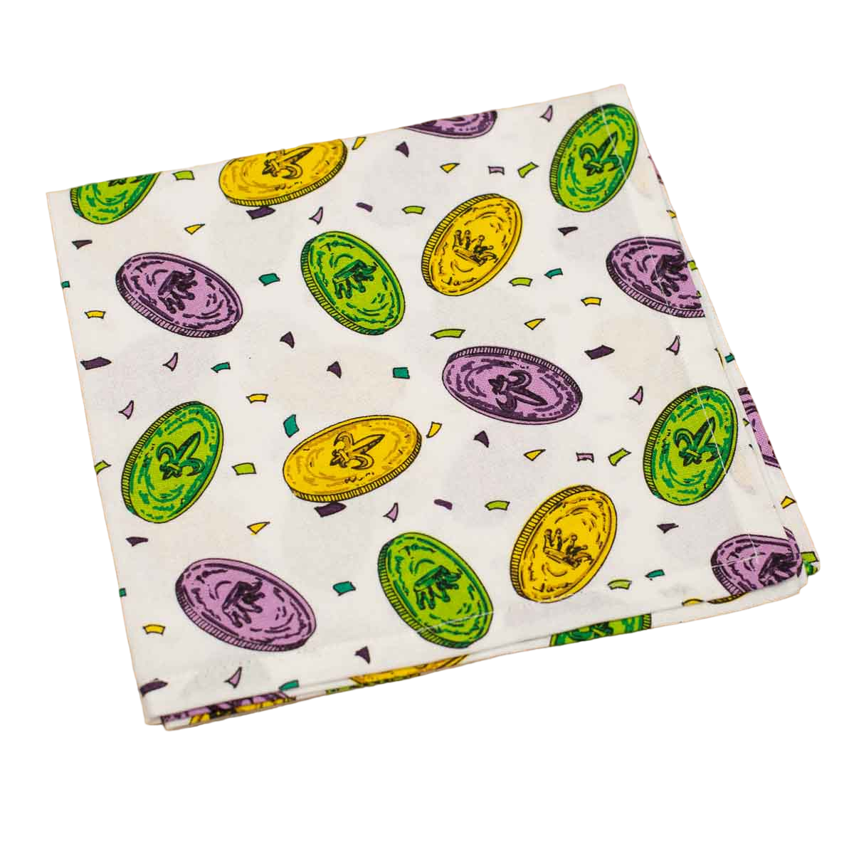 Mardi Gras Doubloon Cotton Napkins