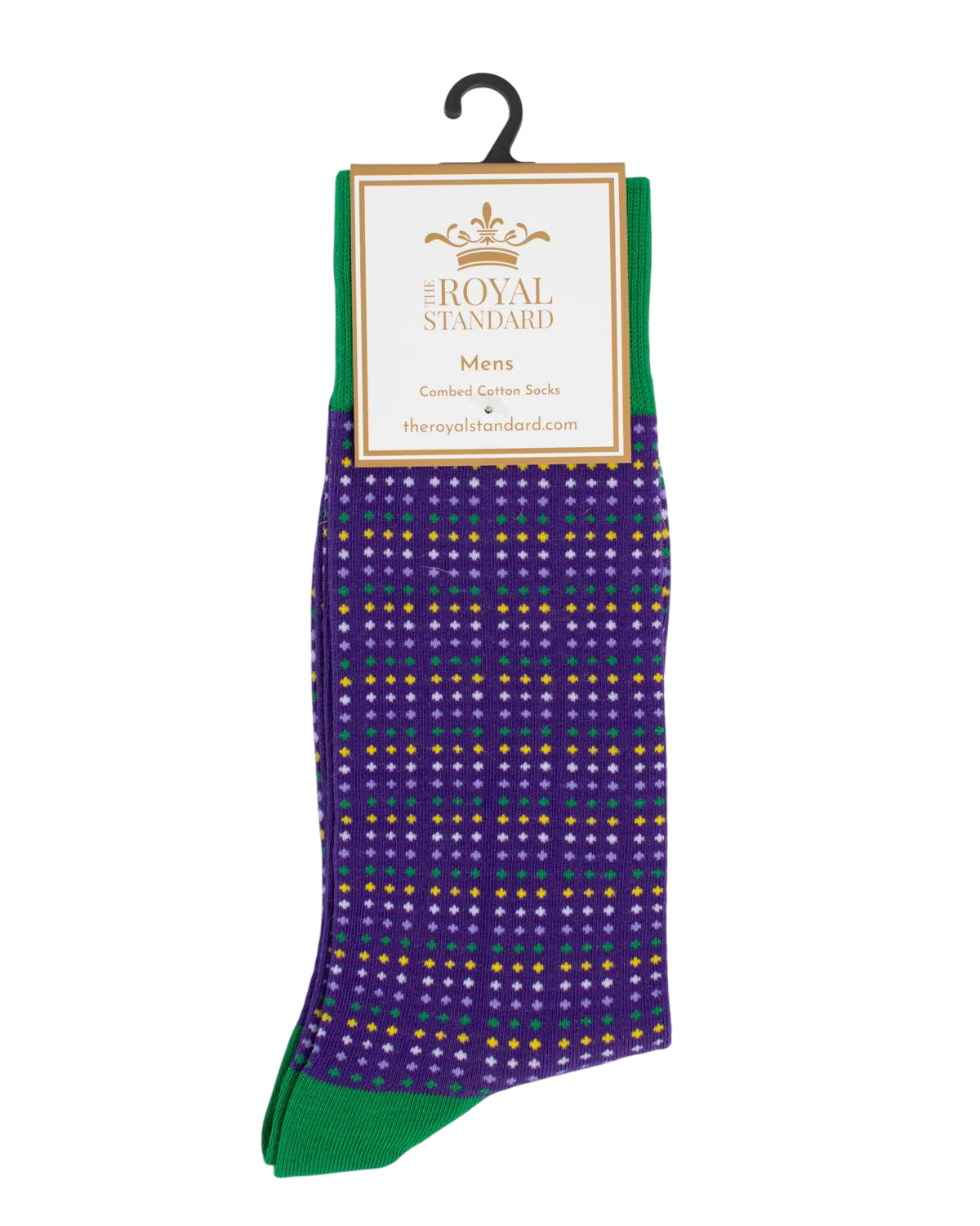 Mardi Gras Polka Dot Socks