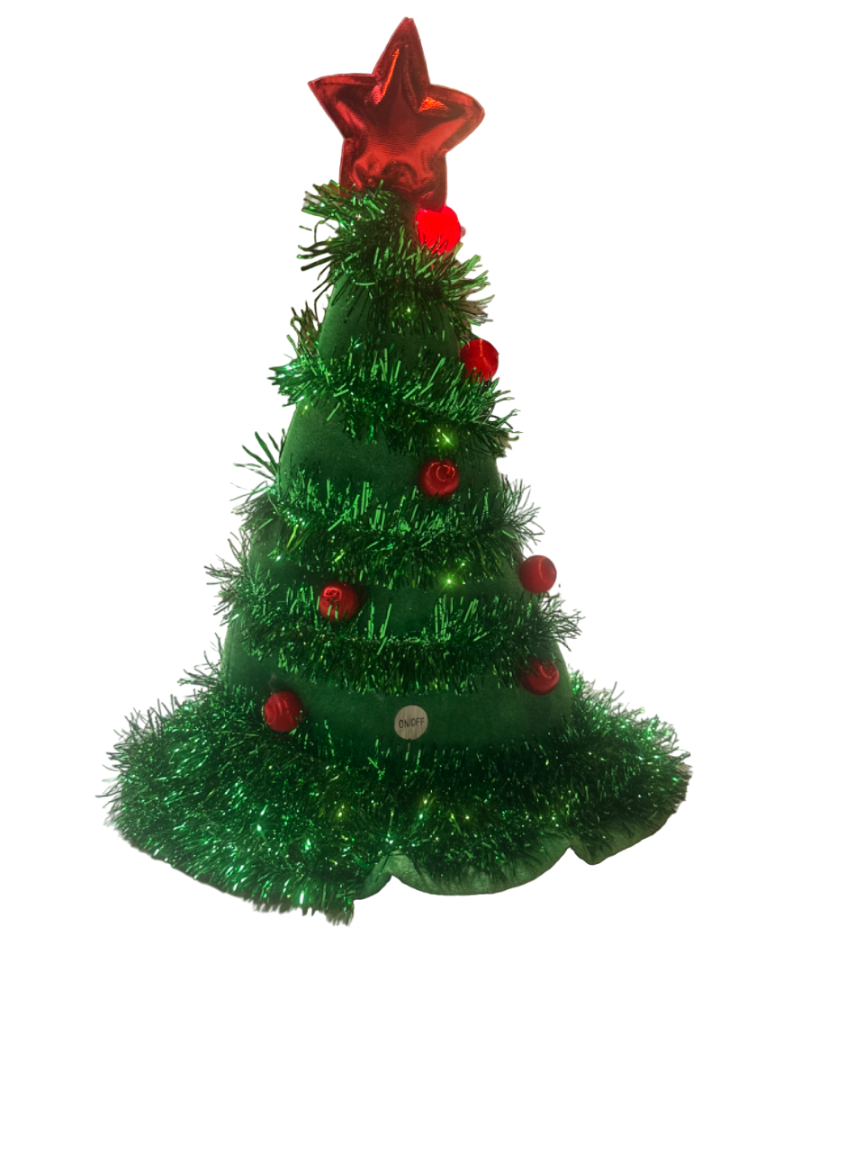 Light Up Christmas Tree Hat