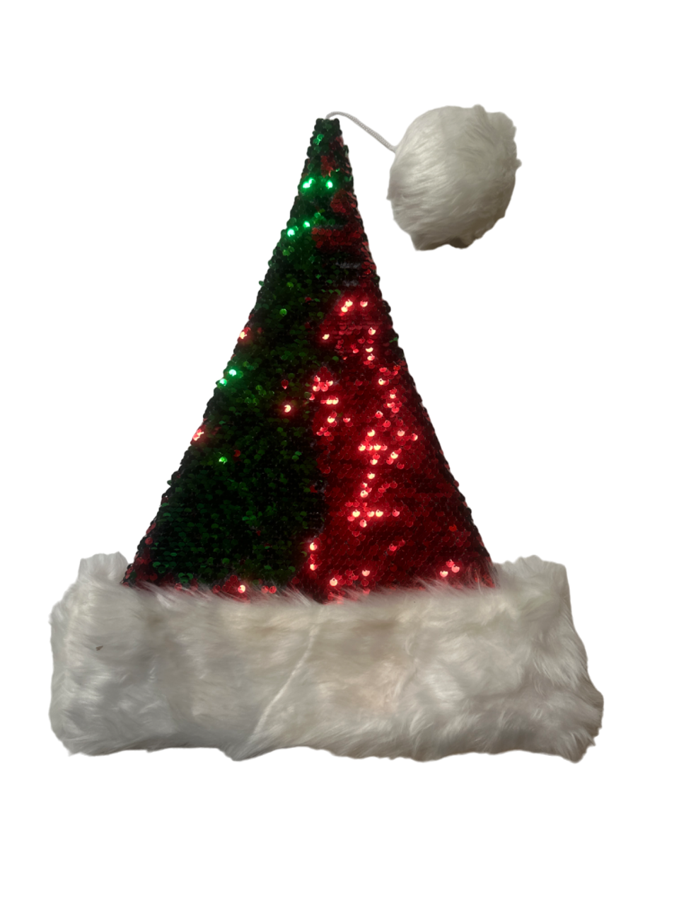 Flip Sequin Santa Hat