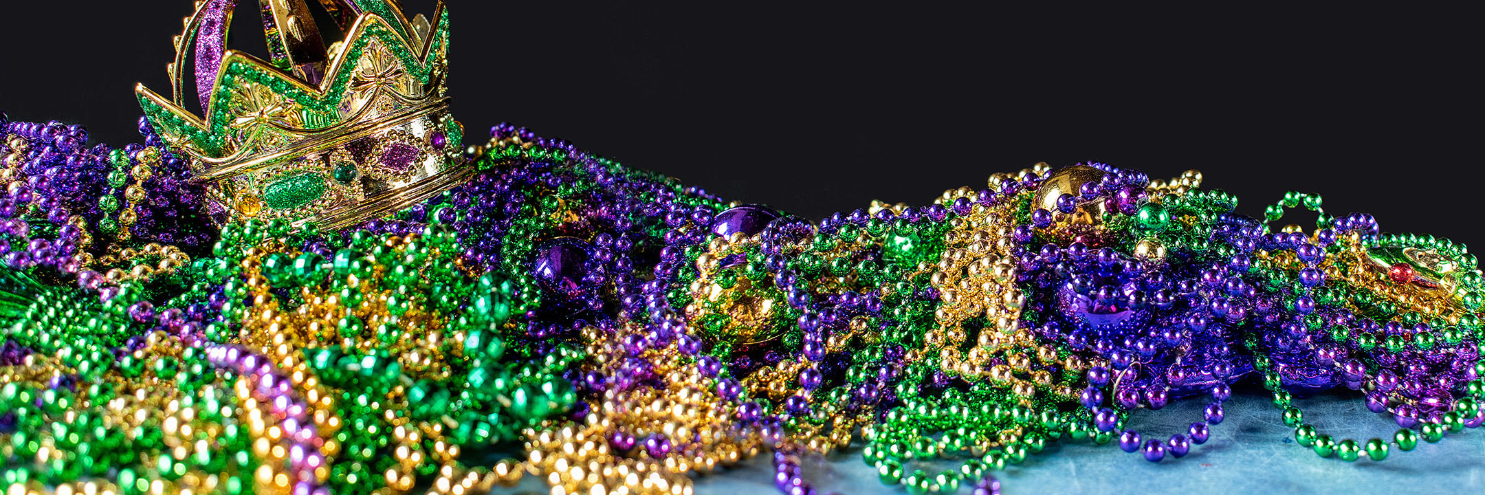 Mardi Gras Batik Beads Multi