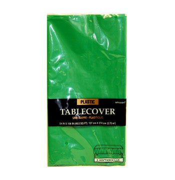 Green Plastic Rectangle Tablecover  