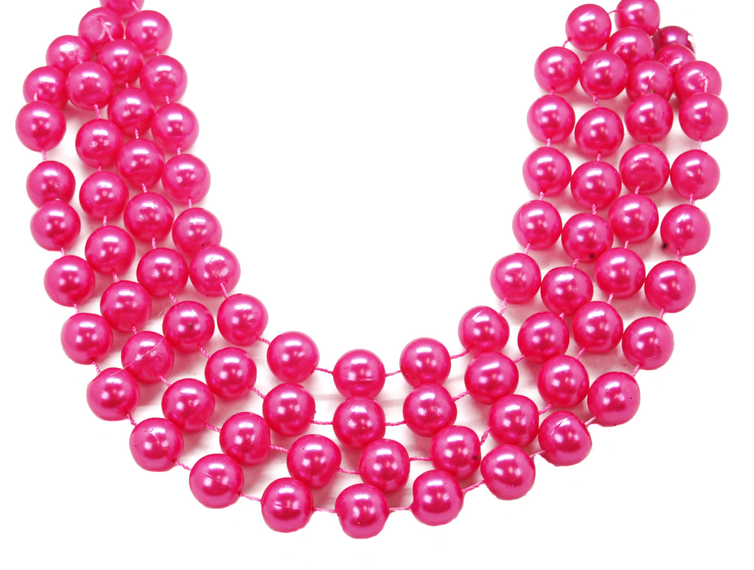 48" 18mm Round Light Pink Pearls
