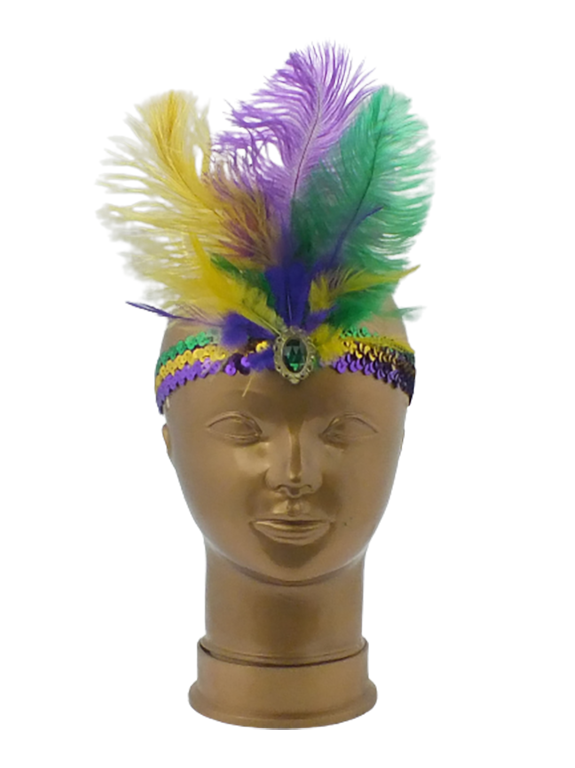 PGG Sequin Headband w/ Feathers