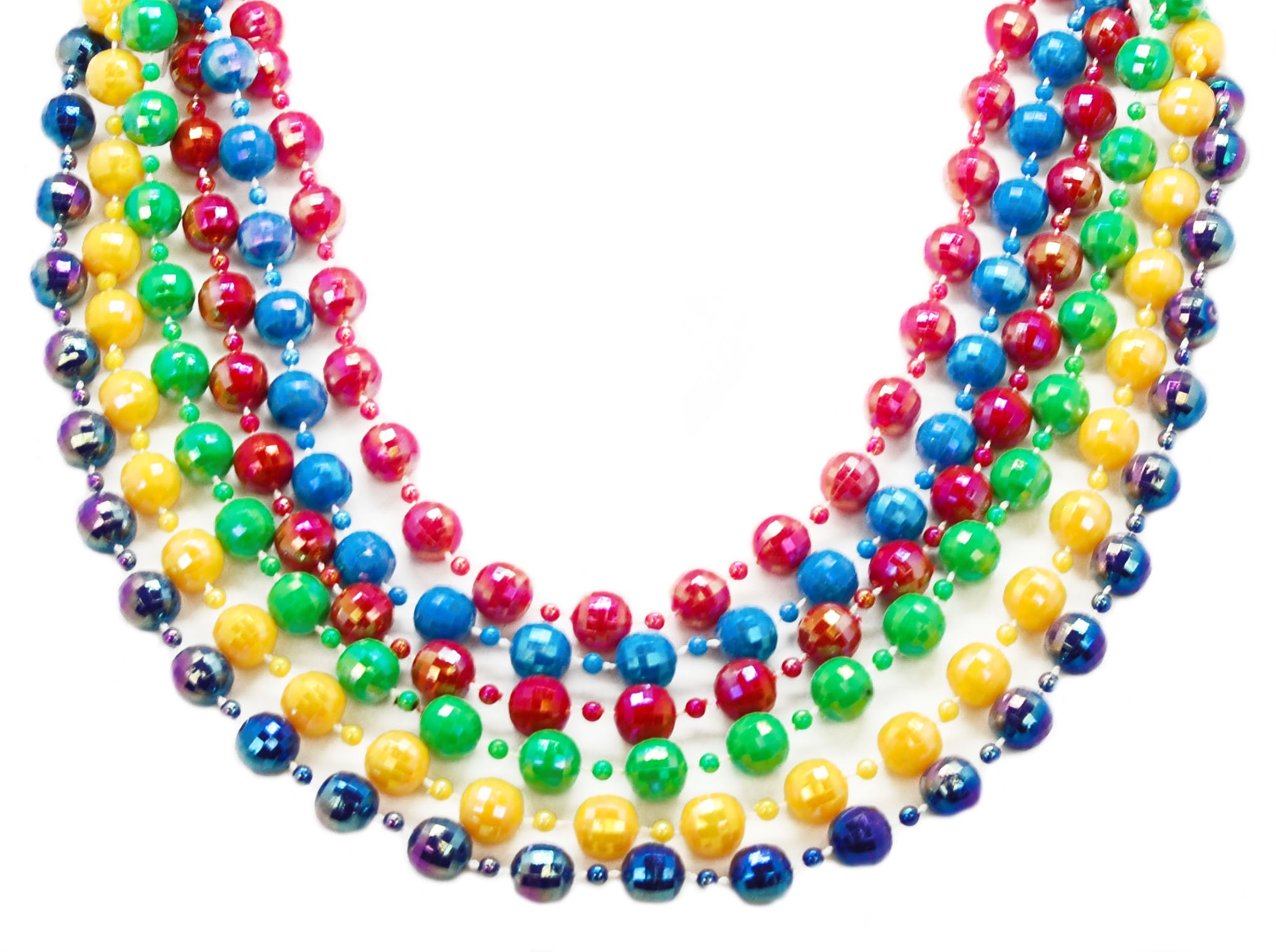 42"12mm Global AB Asst Beads