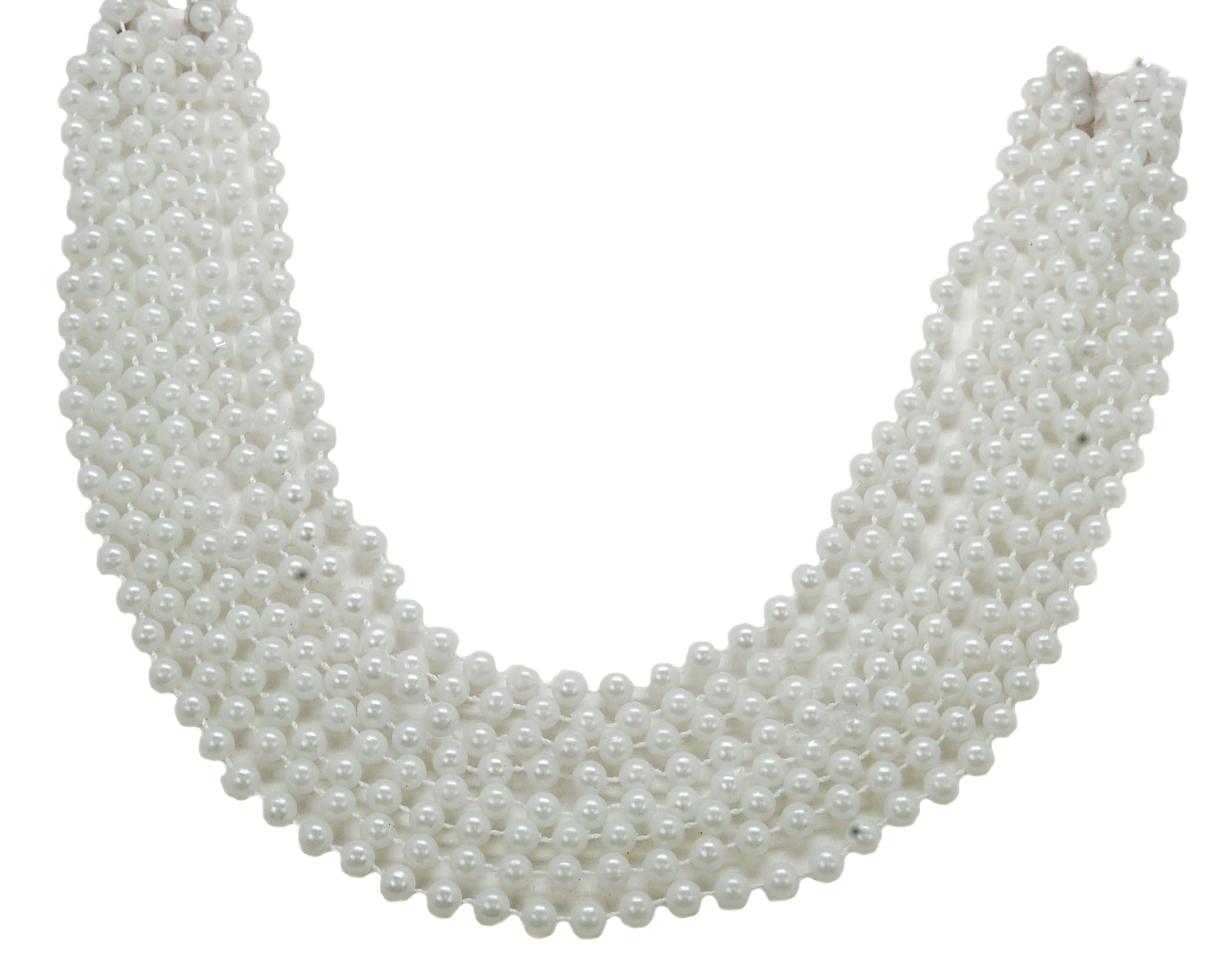 48" 8mm Round Beads White pearl