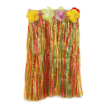 15" Multicolor Hula Skirt