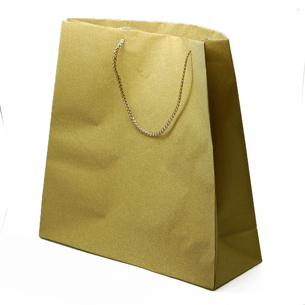 Large Gold Glitter Gift Bag