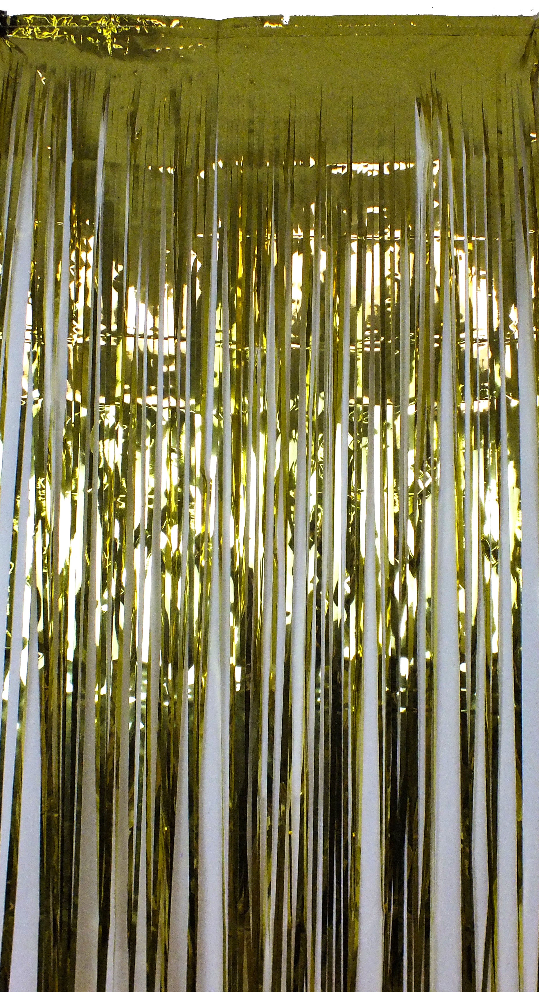 Gold Fringe Backdrop - 3' x 8' | Gold Door Curtain