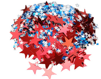Red, White, and Blue Star Confetti