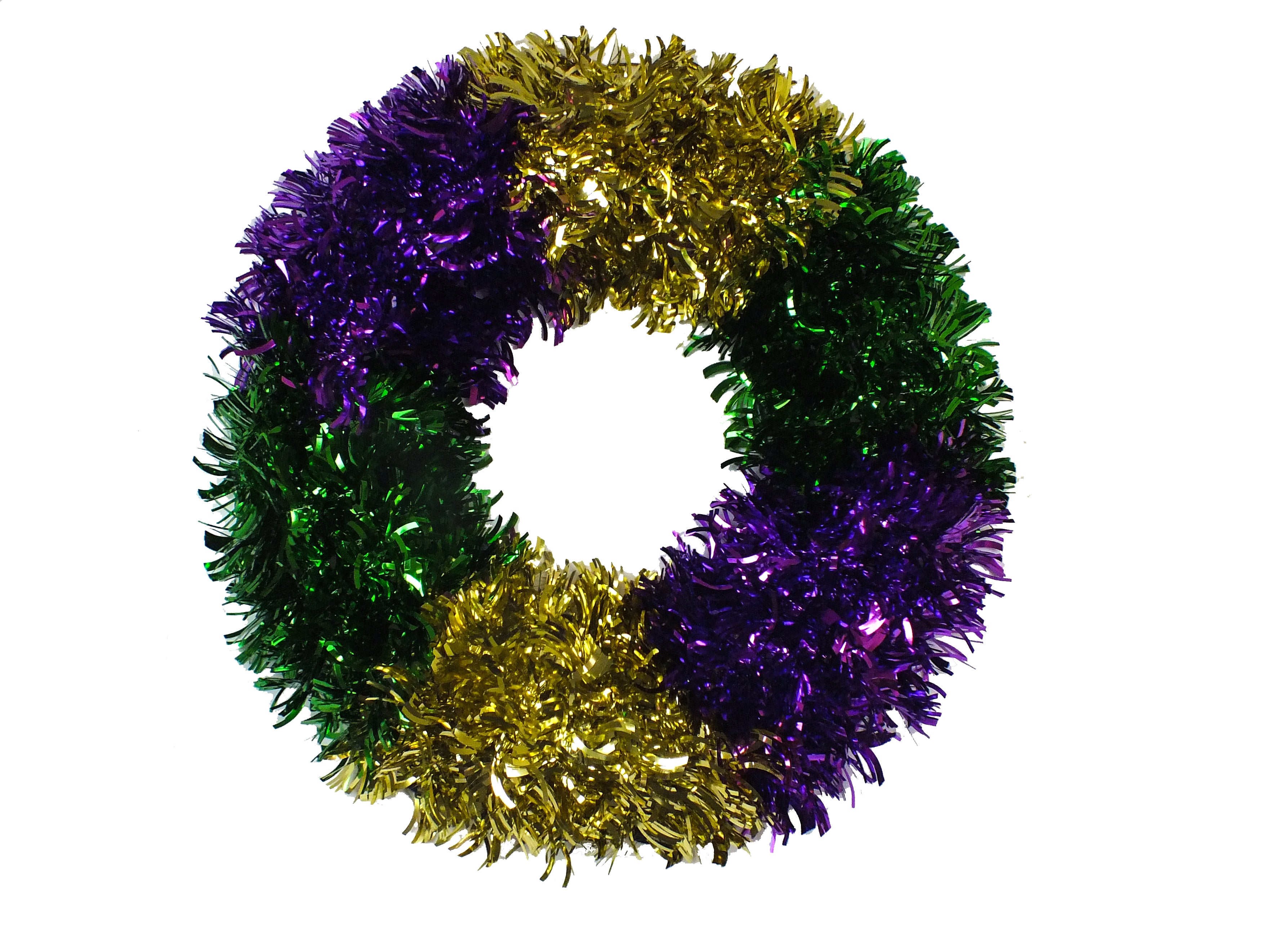Purple Green and Gold Wreath