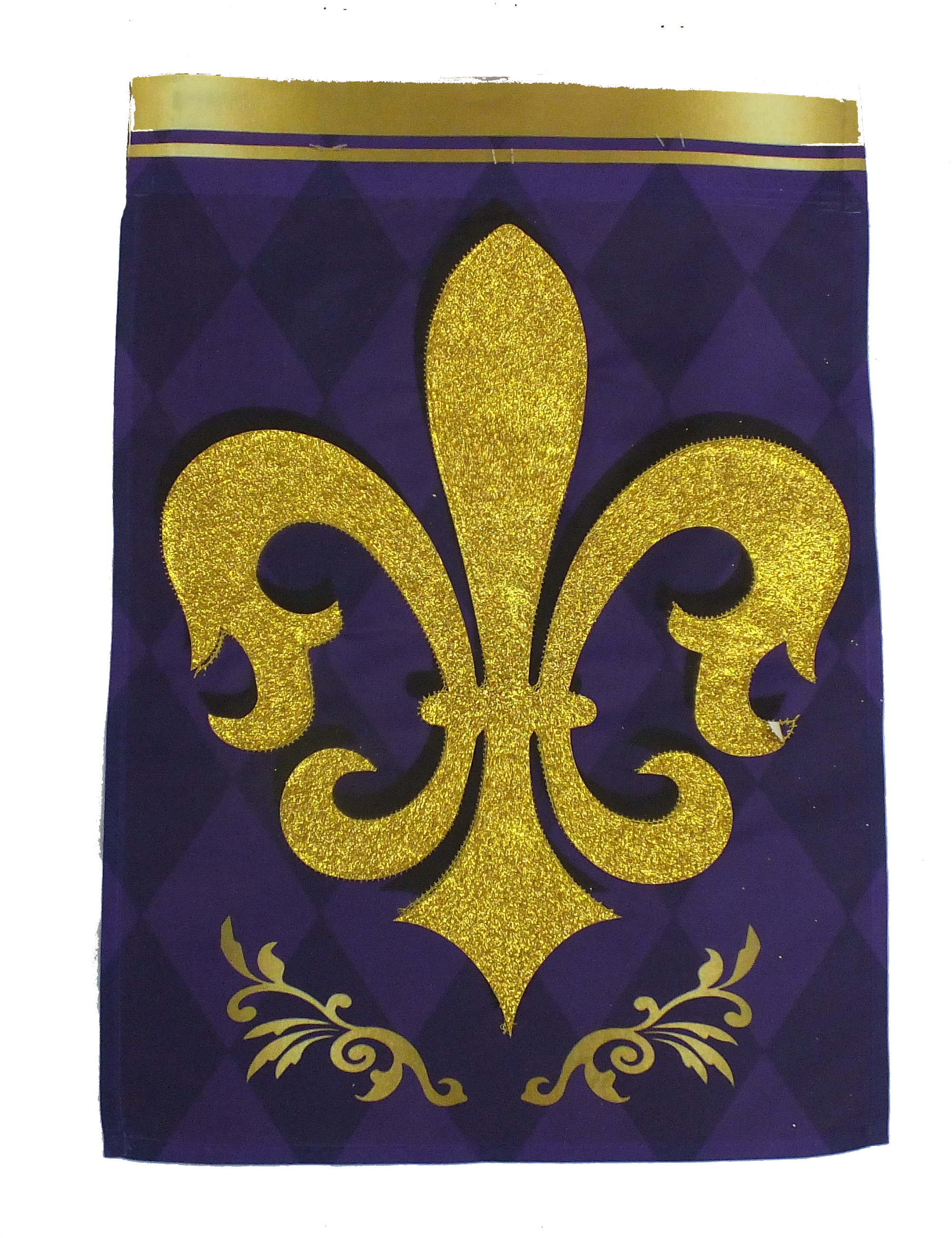 Purple & Gold FDL Garden Flag