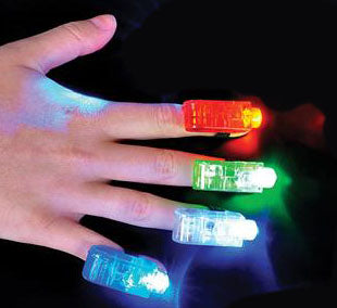 Light Up Finger Lights 1 dz