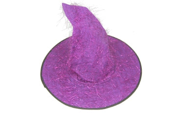 Purple Tinsel Witch Hat