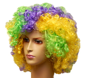 Super Crazy Wig Purple, Green, and Gold