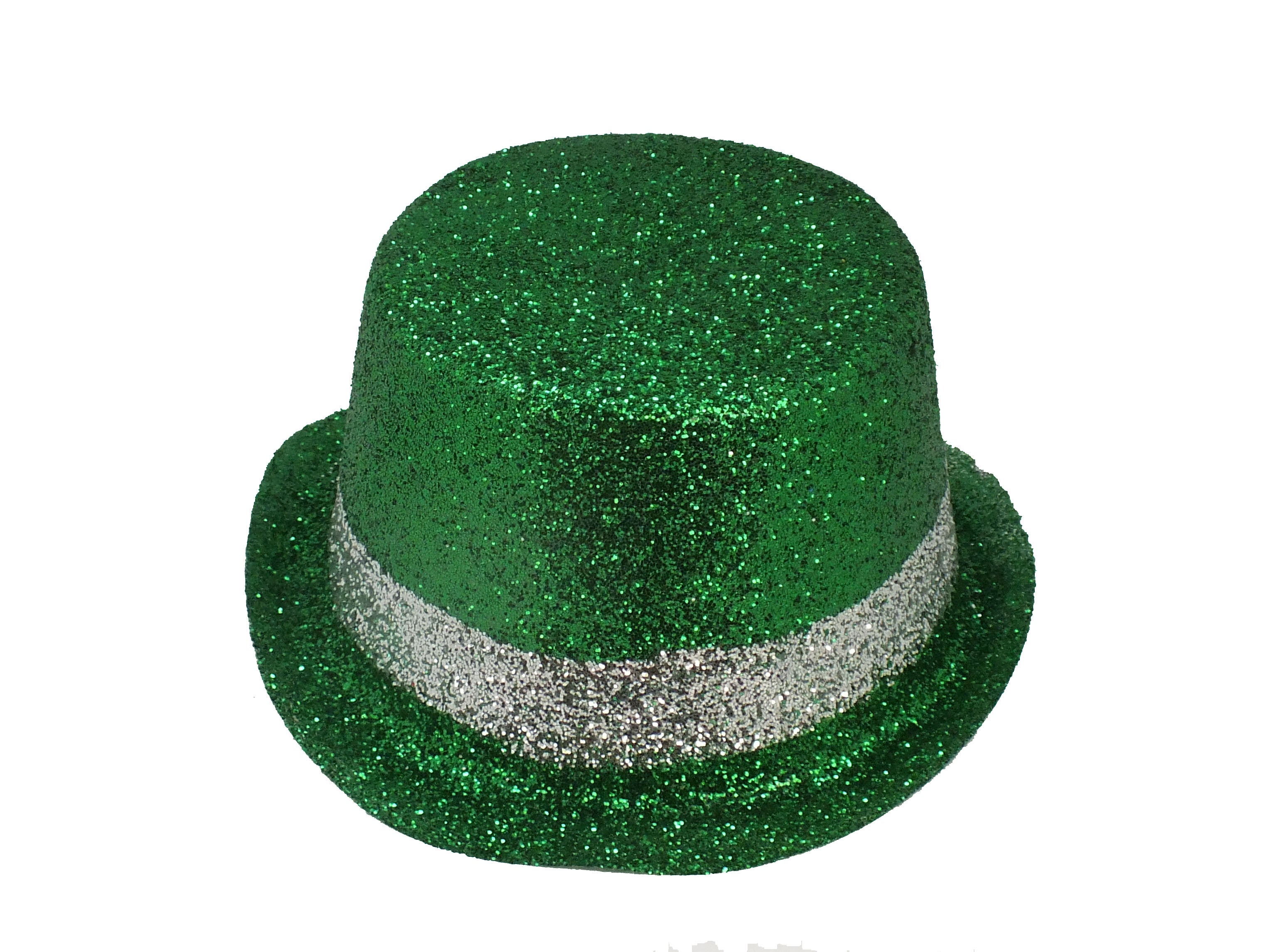 Green and Silver Top Hat